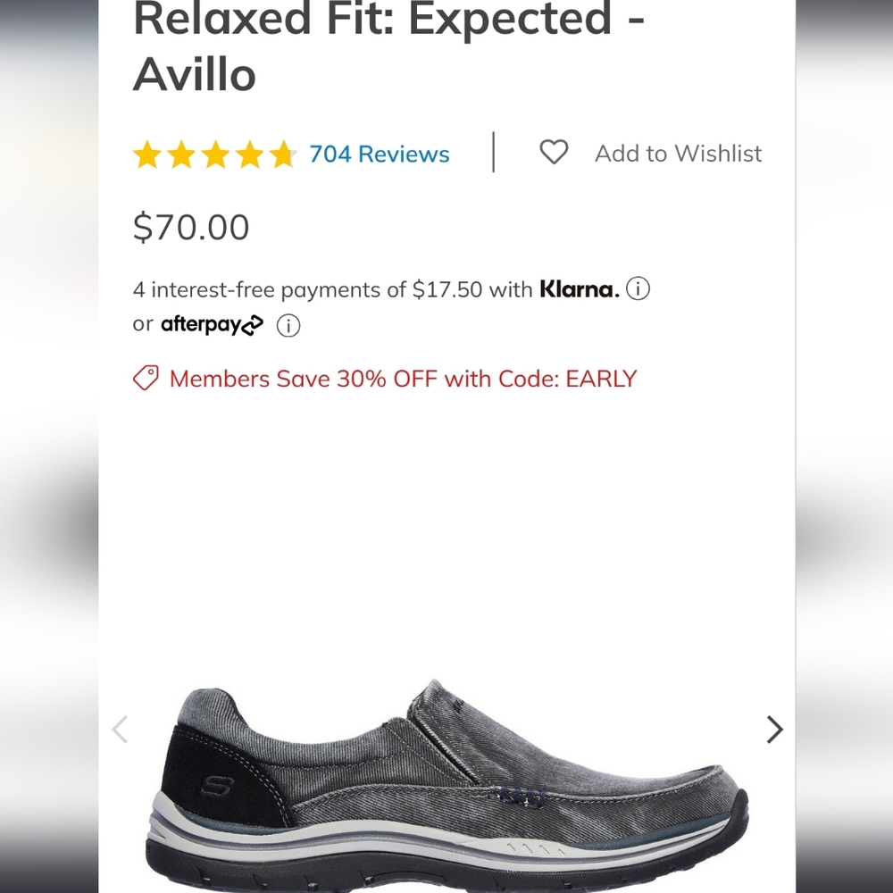 Skechers relaxed fit avillo shoes mns sz 10| Wmns 12